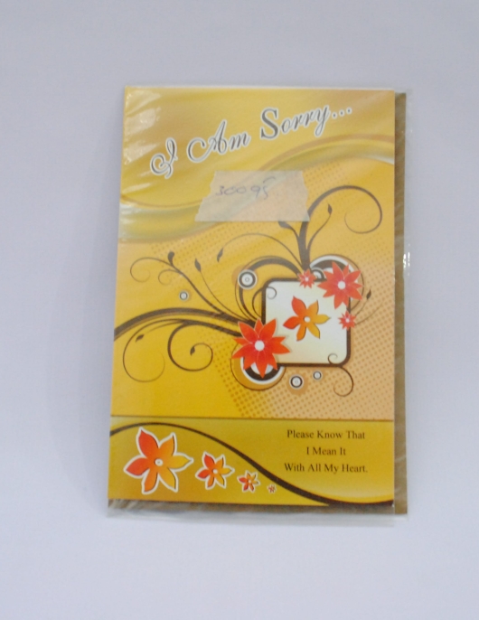 I Am Sorry With Flowers (Brownish Yellow)