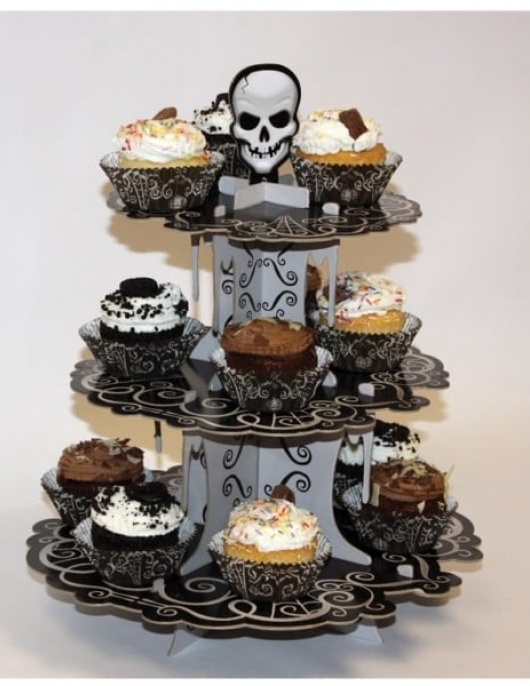 Halloween Fright Night 3 Floor Cupcake Stand 1pcs