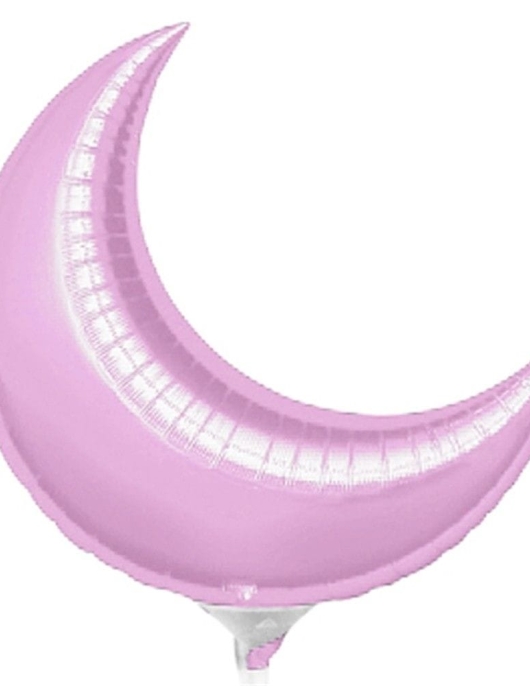 Pink Crescent Shape Foil Balloon 17inches
