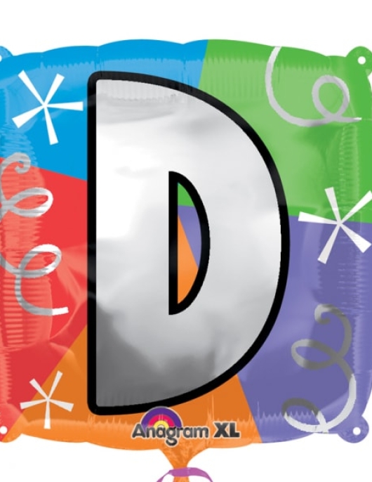 Personalize Balloon Letter D Foil Balloon 45cms