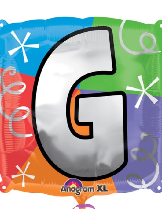 Personalize Balloon Letter G Foil Balloon 45cms