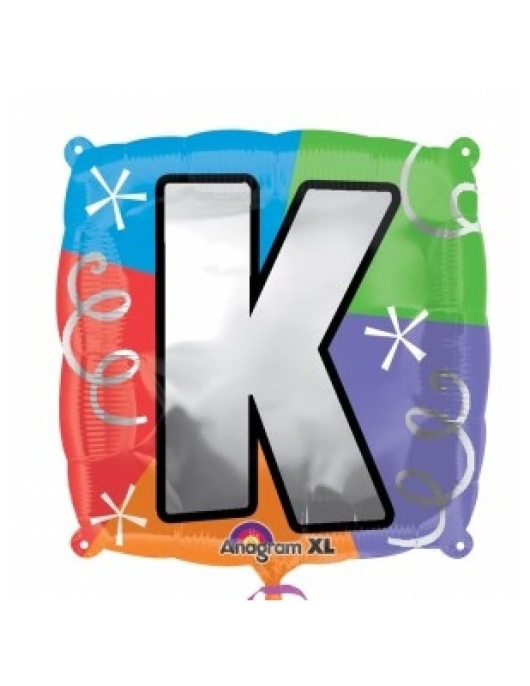 Personalize Balloon Letter K Foil Balloon 45cms