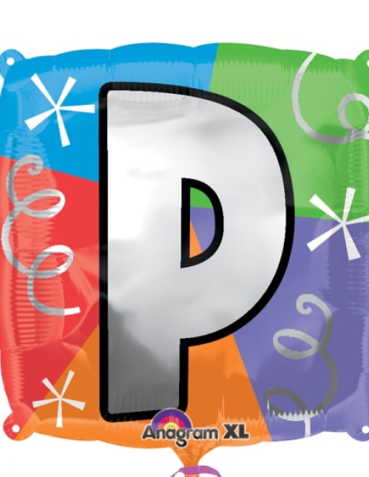 Personalize Balloon Letter P Foil Balloon 45cms