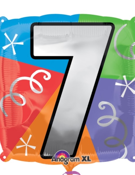Personalize Balloon Number.7 Foil Balloon 45cms
