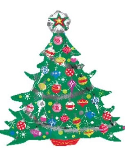 Christmas Tree Foil Helium Balloon 86cms