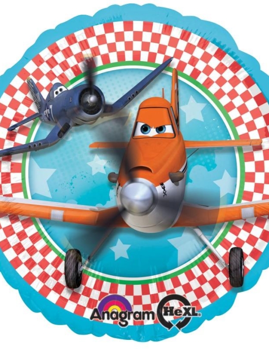 Planes Foil Helium Round Balloon 43cms
