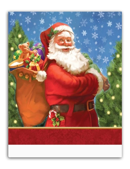 Christmas Santa Plastic Table Cover 137 x 274cms