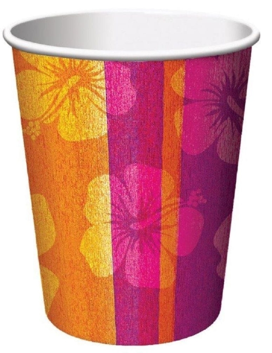 Summer Aloha Paper Cups 266 ml