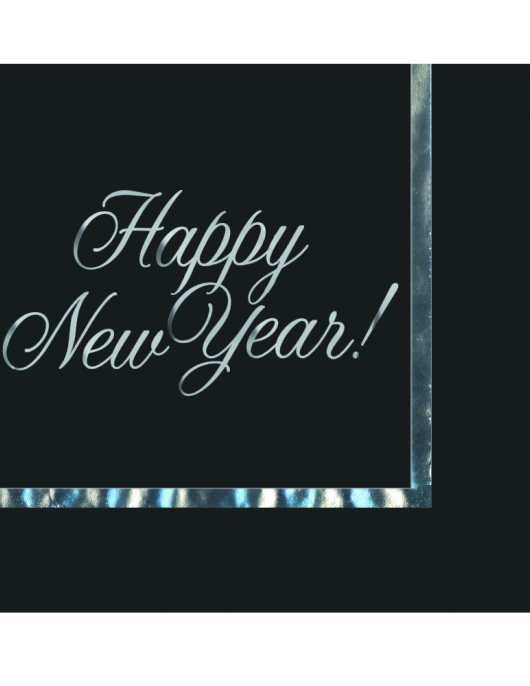 Happy New Year Glitz Paper Napkin 33 x 33cms