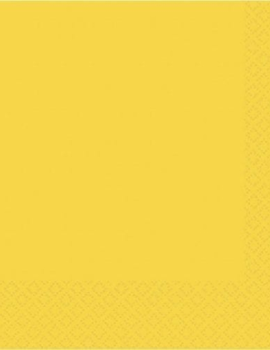 Yellow Paper Napkins 25 cm x 25 cm