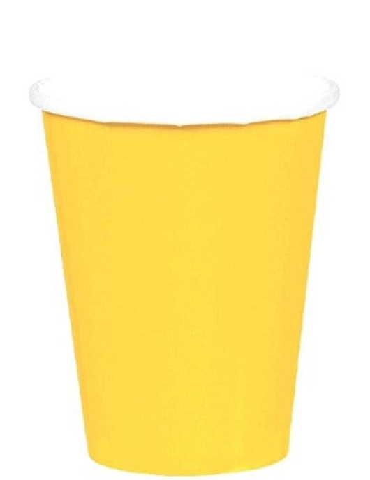 Yellow Paper Cups 226 ml