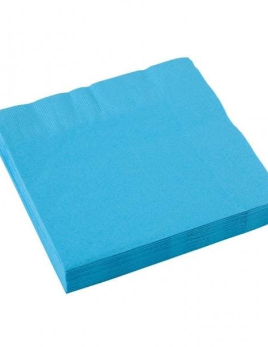 Blue Paper Napkins 33 x 33cms