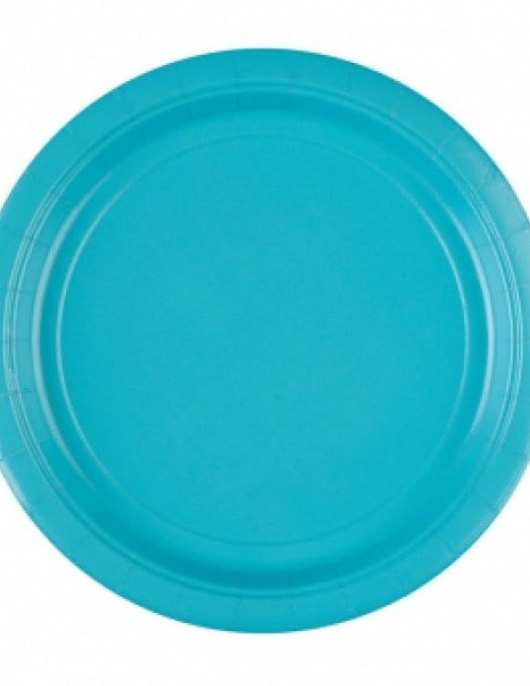 Blue Round Paper Plates