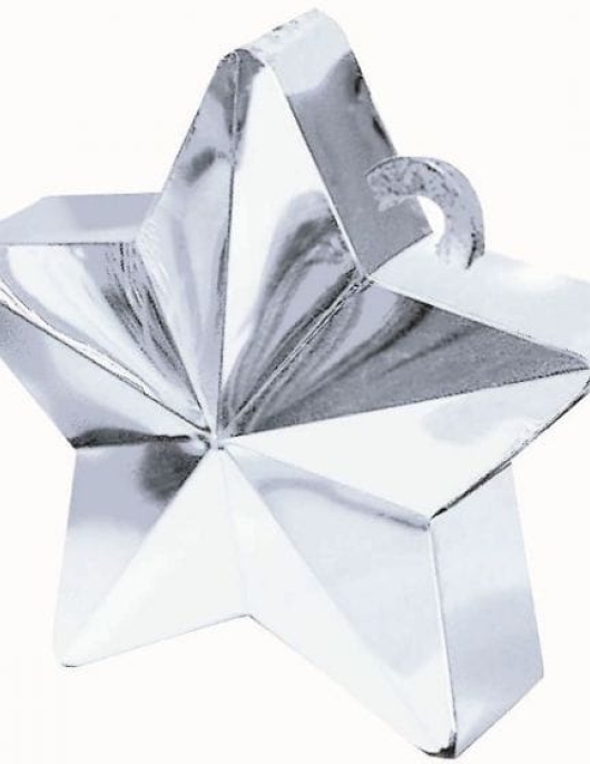 Star Balloons Weight - Silver
