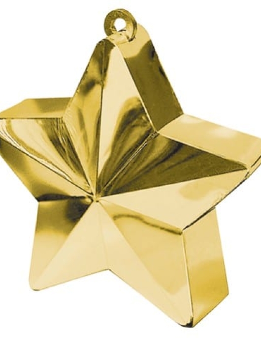 Star Balloons Weight - Golden