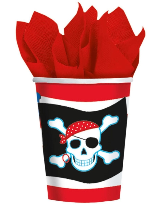 Pirate Paper Cups 266ml