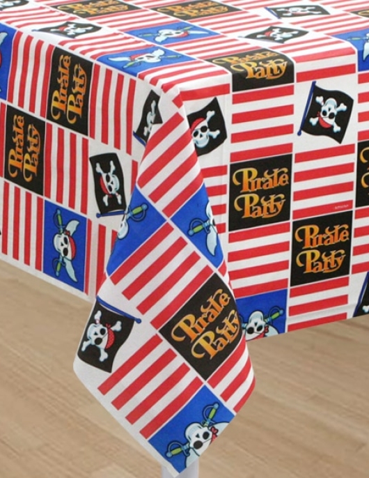 Pirate Plastic Table Cover 137 x 259cms