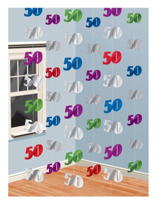 Assorted Hanging String Decoration Number 50 - 2.13meter