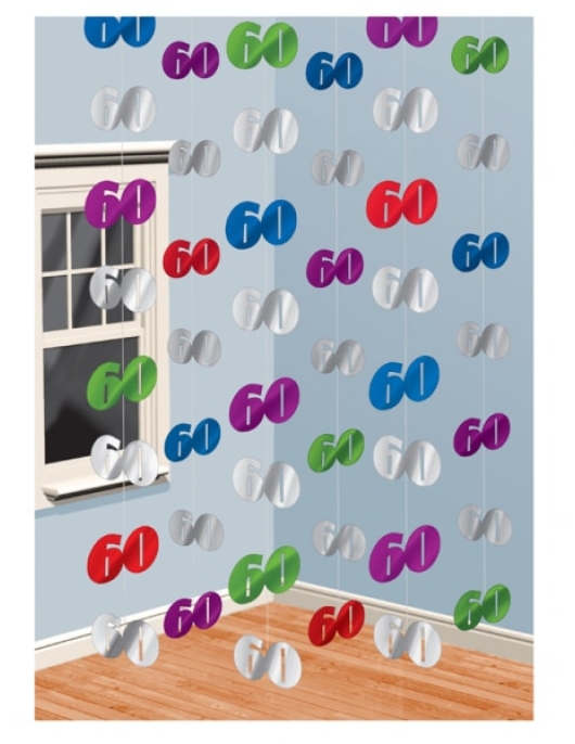 Assorted Hanging String Decoration Number 60 - 2.13meter
