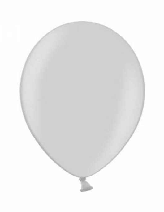 Silver Shimmering Metallic Balloons 27.5 cm