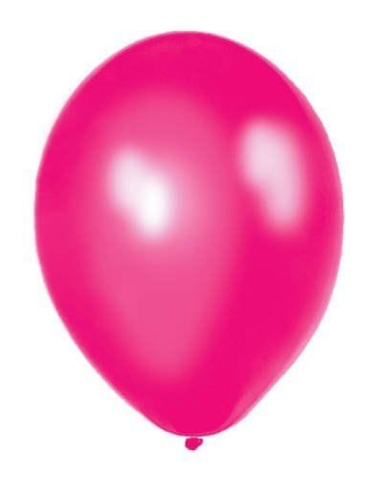 Fuchsia Metallic Balloons 27.5 cm