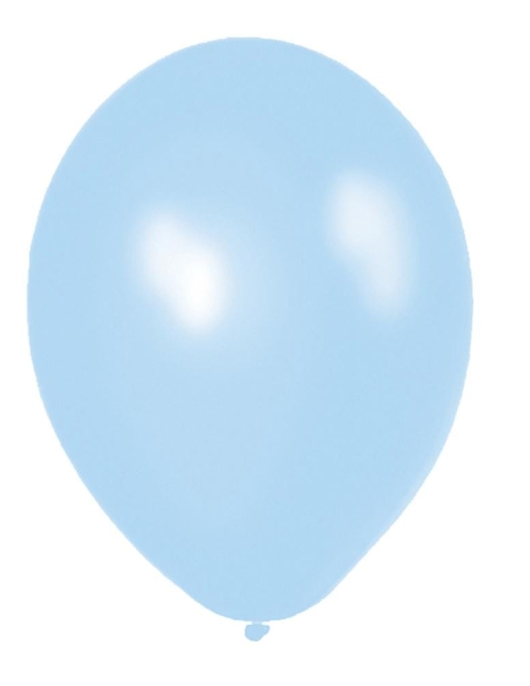 Icy Blue Metallic Latex Balloon 27.5cm 