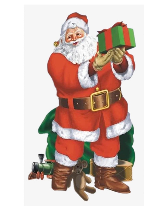 Santa Claus Wall Poster 85 x 165cms