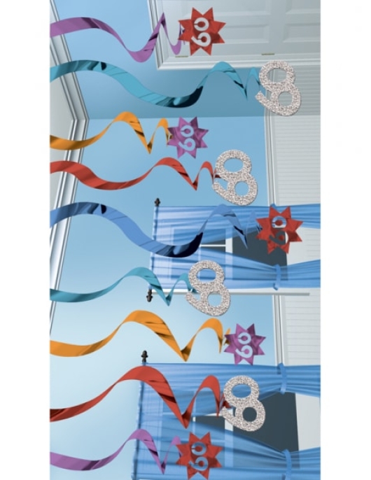 Hanging Swirl Decoration (24 '' 60 years )