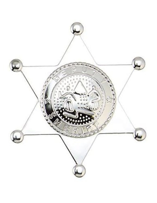 Pack of 12 - Plastic Sheriff Badges (Value Pack)