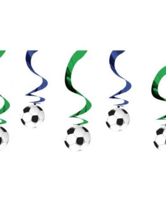 Soccer Hanging Swirl Decoration 60.98cms