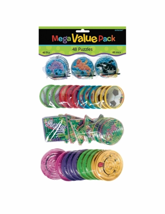 Mini Puzzle Ball Game Mega Value Pack - 48 pcs 