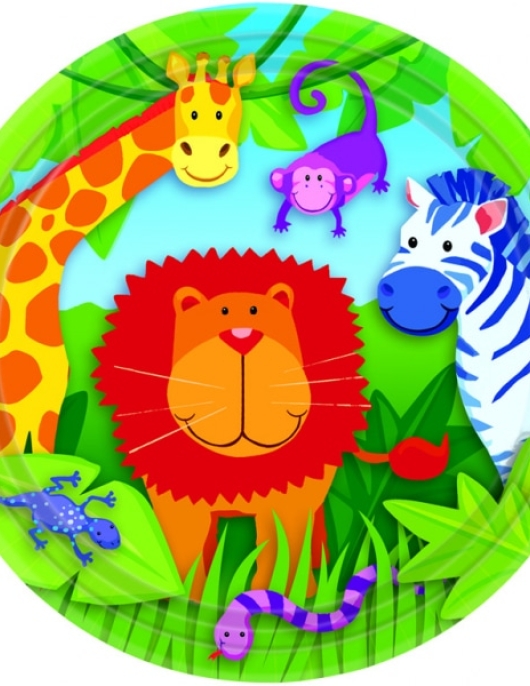 Paper Plate Jungle Animals 7"