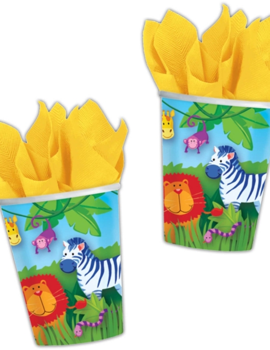 Jungle Animals Paper Cups 266 ml