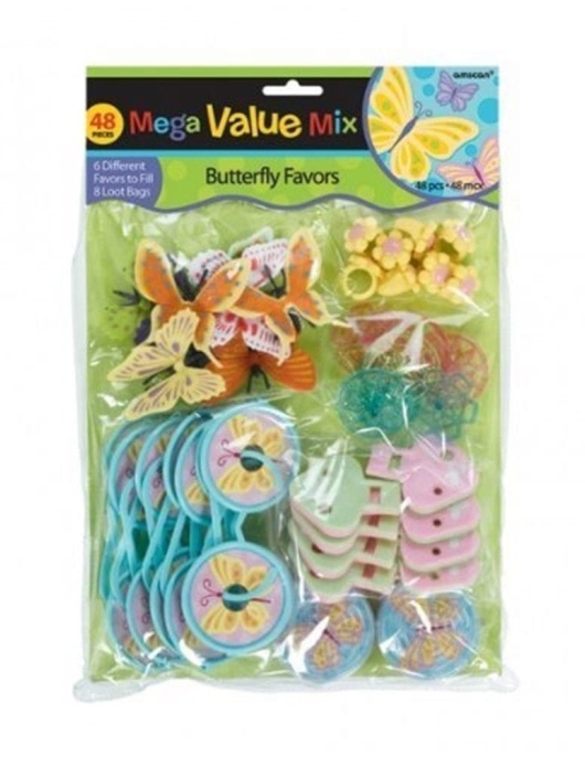 Butterfly Favors Mega Value Mix Pack - 48 pcs