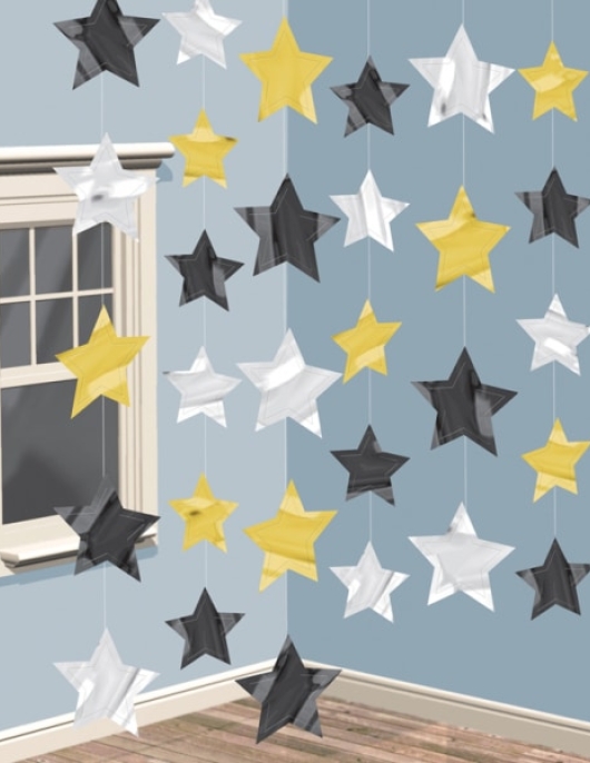 Hanging Star Strings Decoration 2.13m