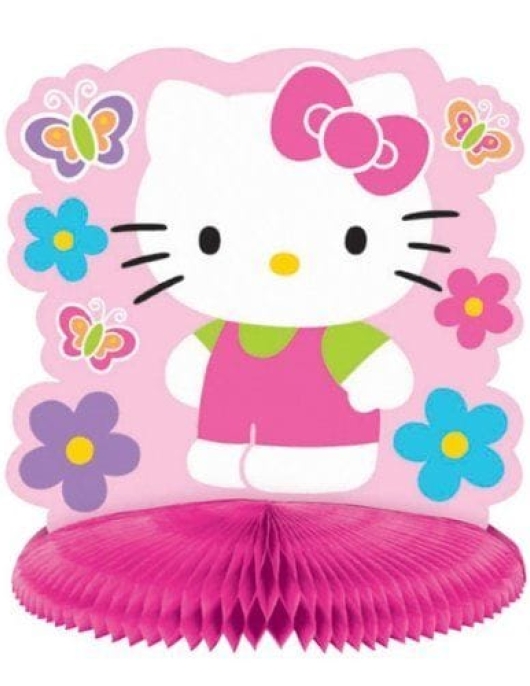 Hello Kitty Original Pink Fan Table Decoration 26 x 21.5cms
