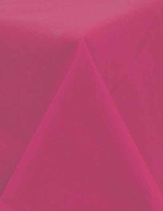 Pink Plastic Lined Table Cover 54 in x 108 in