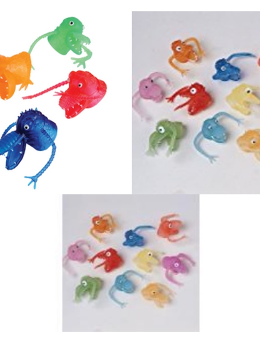 Monster Finger Puppets Assorted Colors - 12 pcs