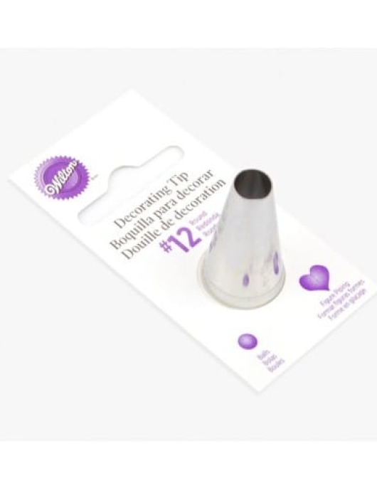 Round Ball Steel Decorating Tip #12