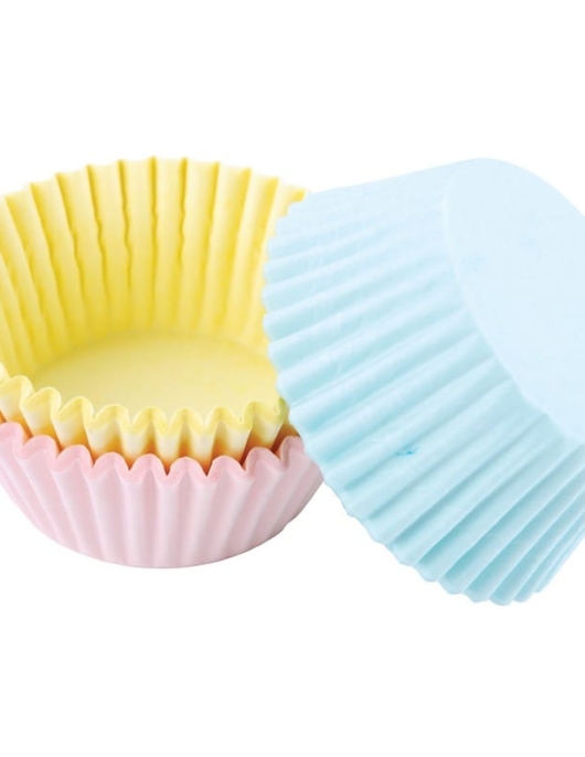 Assorted Pastel Baking cups 75 pcs