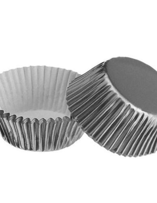 Silver Foil Baking Cups 24pcs