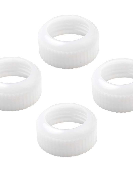 Coupler Rings 4 Piece Set (Fits Wilton Tube icings with Cake Decoration Tips )