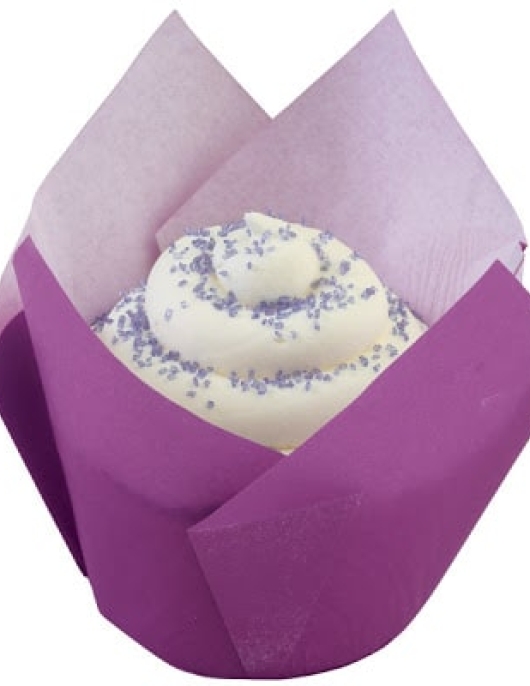 Baking Cup- Purple Pleated