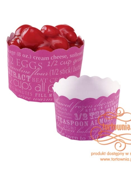 Baking Cup- Pink Scalloped
