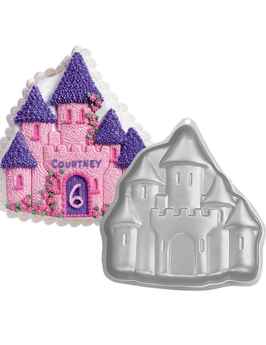 Castle Shape Cake Pan - Silver