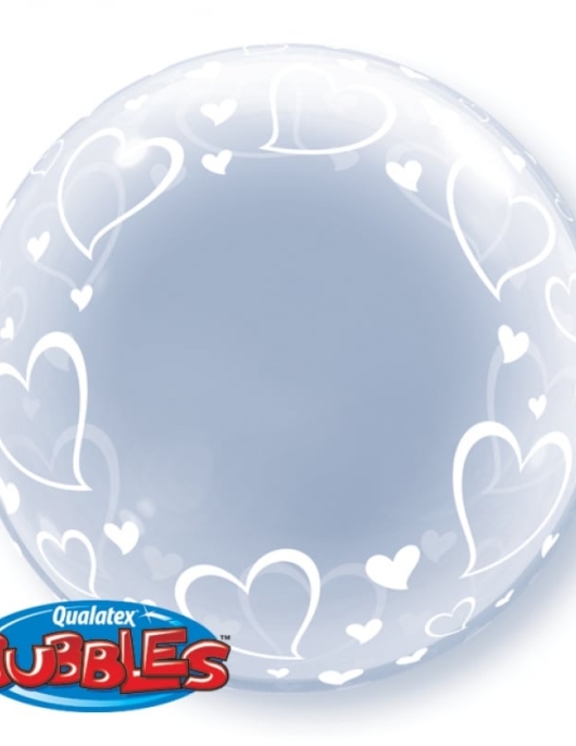 Stylish Heart Stretchy Plastic Balloon Round 24 inch