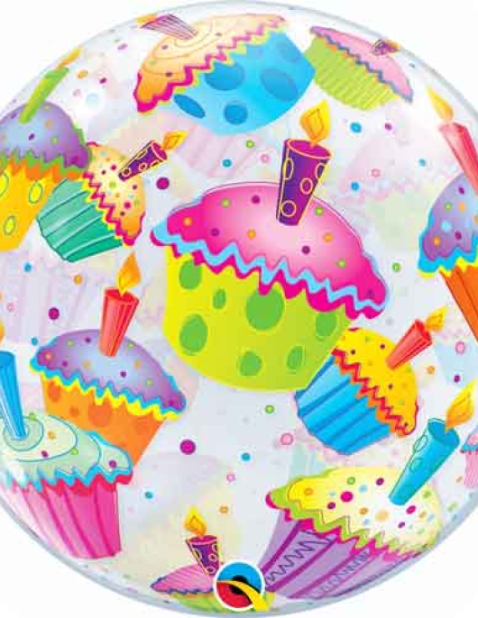 Happy Birthday Bubbles Plastic Balloon - 56 cm
