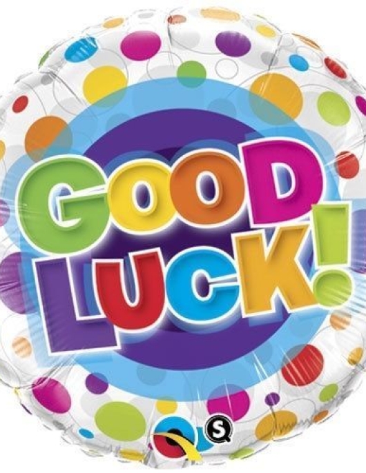 Good Luck Printed Foil Helium Balloon 46cms