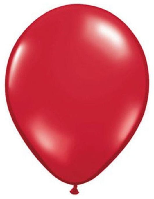 Red Balloons Round 5 inch 