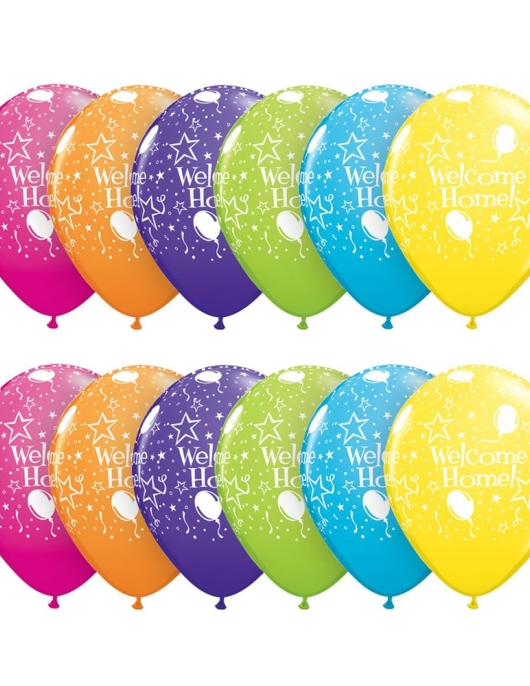 Welcome Home Assorted Balloons 28cms 6pcs